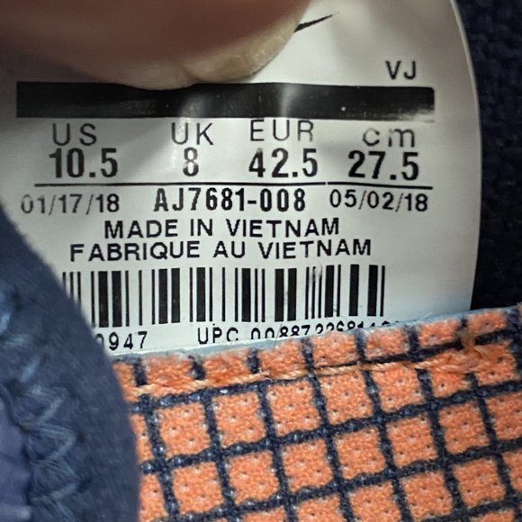 Nike Free TR8 Low Textile Trainers AJ7681-008 Blue/Orange/White Sz 10.5 - Picture 10 of 10